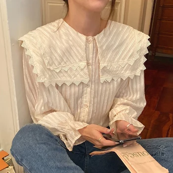 

SuperAen Fashion Women Shirts Lapel Single Breasted Ladies Blouses and Tops Spring New 2020 Long Sleeve Women Clothing