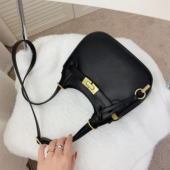 

French Style Special-interest Design Bag Fashionable Casual Internet Celebrity Crossbody All-matching Ins Shoulder Bag Women PU