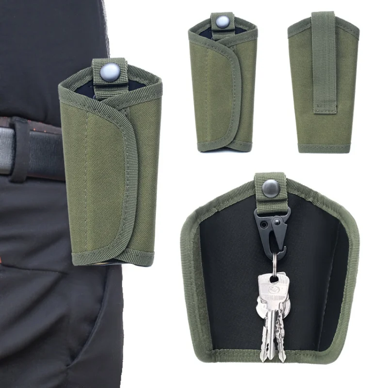 Открытый Molle чехол для ключей поясная сумка водонепроницаемый нейлоновый мужской EDC чехол для ключей держатель с карабином брелок чехол