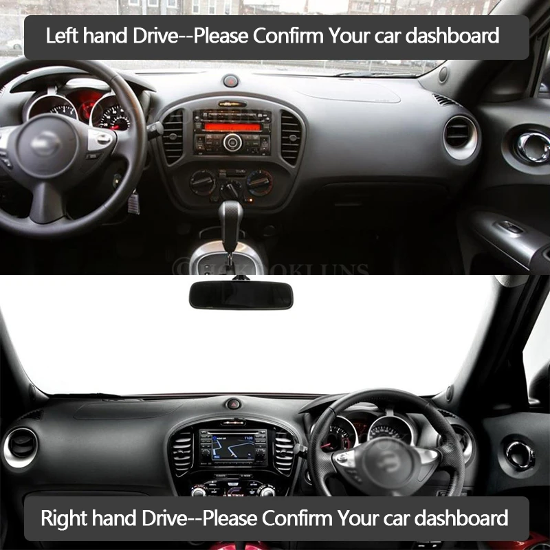 Крышка приборной панели фланелевый защитный коврик для Nissan JUKE F15 2011 ~ 2019