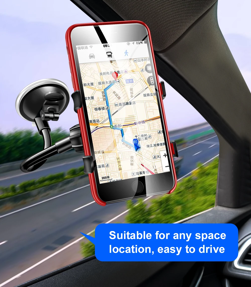 Автомобильный держатель для телефона 360 крепление в машину подставка для мобильного телефона смартфон для iPhone 11 X Max Xiaomi huawei samsung автомобильный держатель