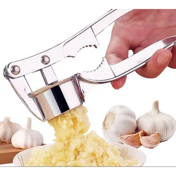 

Premium Garlic Press with Soft Easy-Squeeze Ergonomic Handle, Sturdy Design Professional Garlic Mincer & Ginger Press