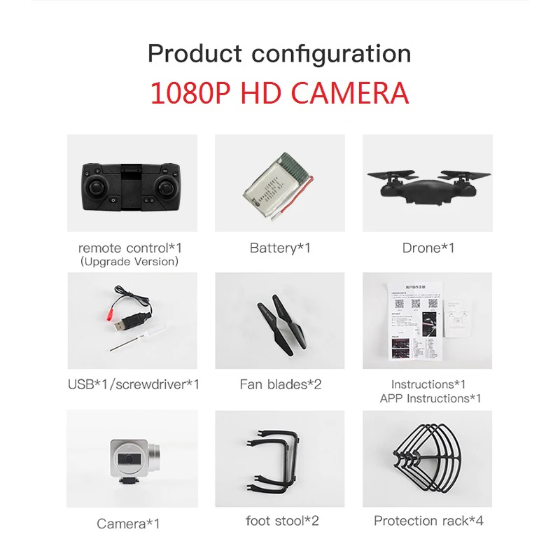 1080P HD BK Профессиональный gps 4K Дрон Квадрокоптер с камерой HD Follow Me долгое время полета Дрон RC FPV мини Дрон X PRO VS F11 SG907 E520S - Цвет: 1080P HD BK