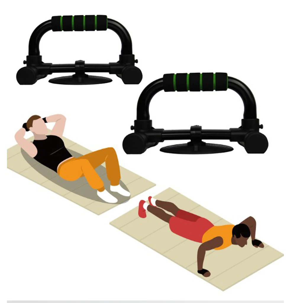 1 Pair Push-Up Exerciser Home Workout Push Up Sit-Up Bars Stands Handle Chest & Arms Muscle Training Tool