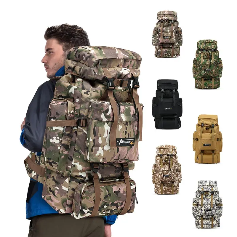 Outdoor Military Rucksacks 70L Waterproof Tactical backpack Sports Camping Hiking Trekking Fishing Hunting Bags | Спорт и