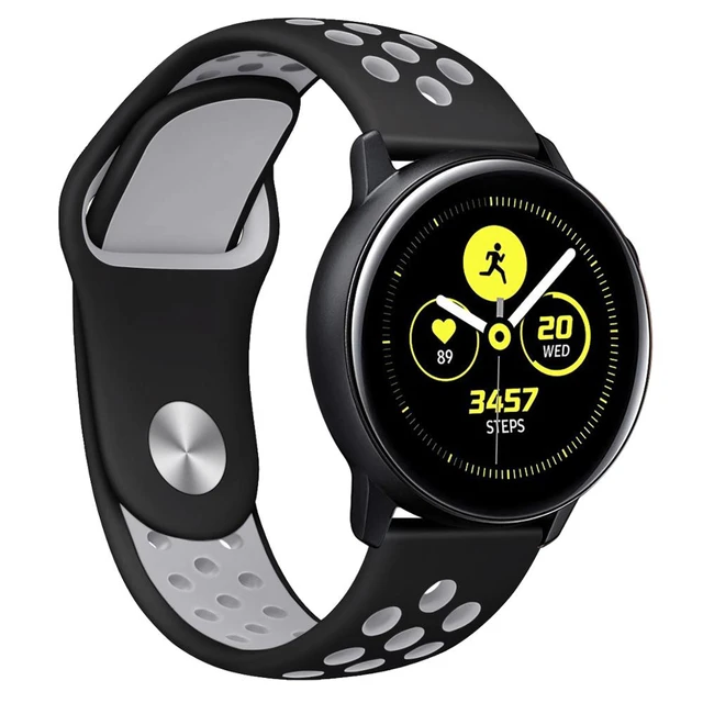 for Nike+ Samsung Galaxy watch 42mm active 2 gear S3 Frontier strap huawei GT 2 Breathable strap Silicone Sports band - AliExpress