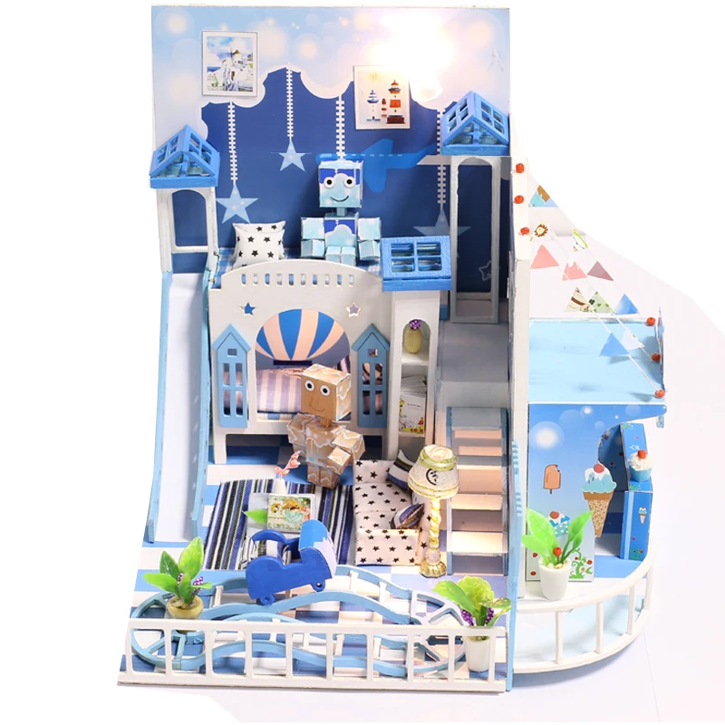 Miniature-Dollhouse-Wooden-Doll-House-with-Furniture-Ice-Cream-Shop-Kit-Toys-for-children-Boy-Christmas (1)