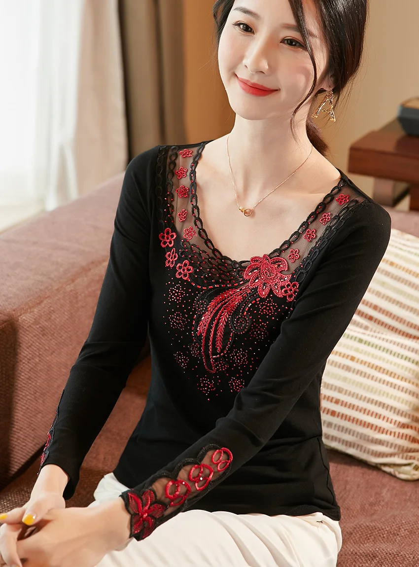 Модная женская блузка с коротким рукавом, элегантная тонкая вышитая сетчатая рубашка, большие размеры, летние женские топы, блузки