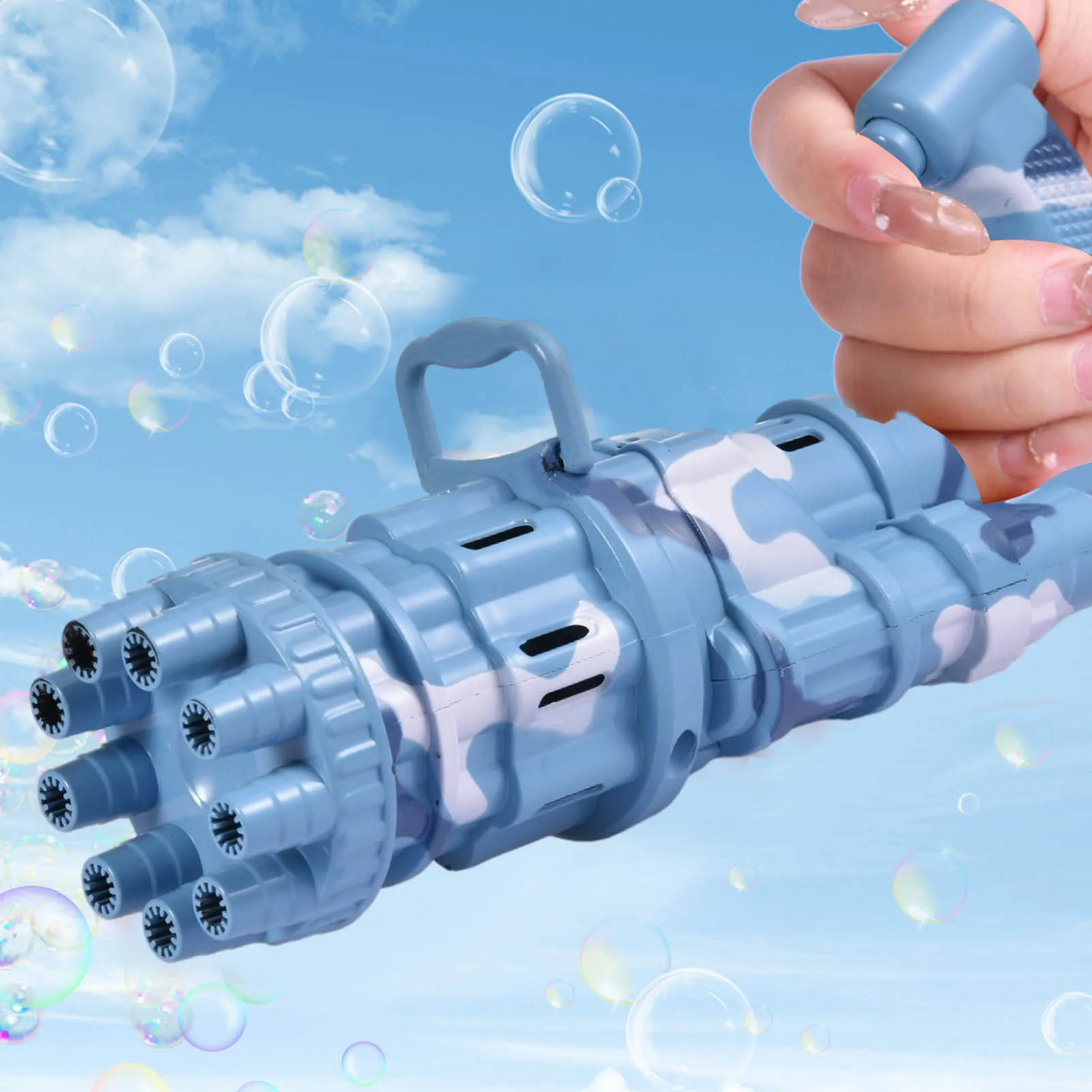 개틀링 어린이 자동 장난감, 여름 비누 물 거품 기계, 플라스틱 전기 매직 거품 기계, 어린이 목욕 장난감