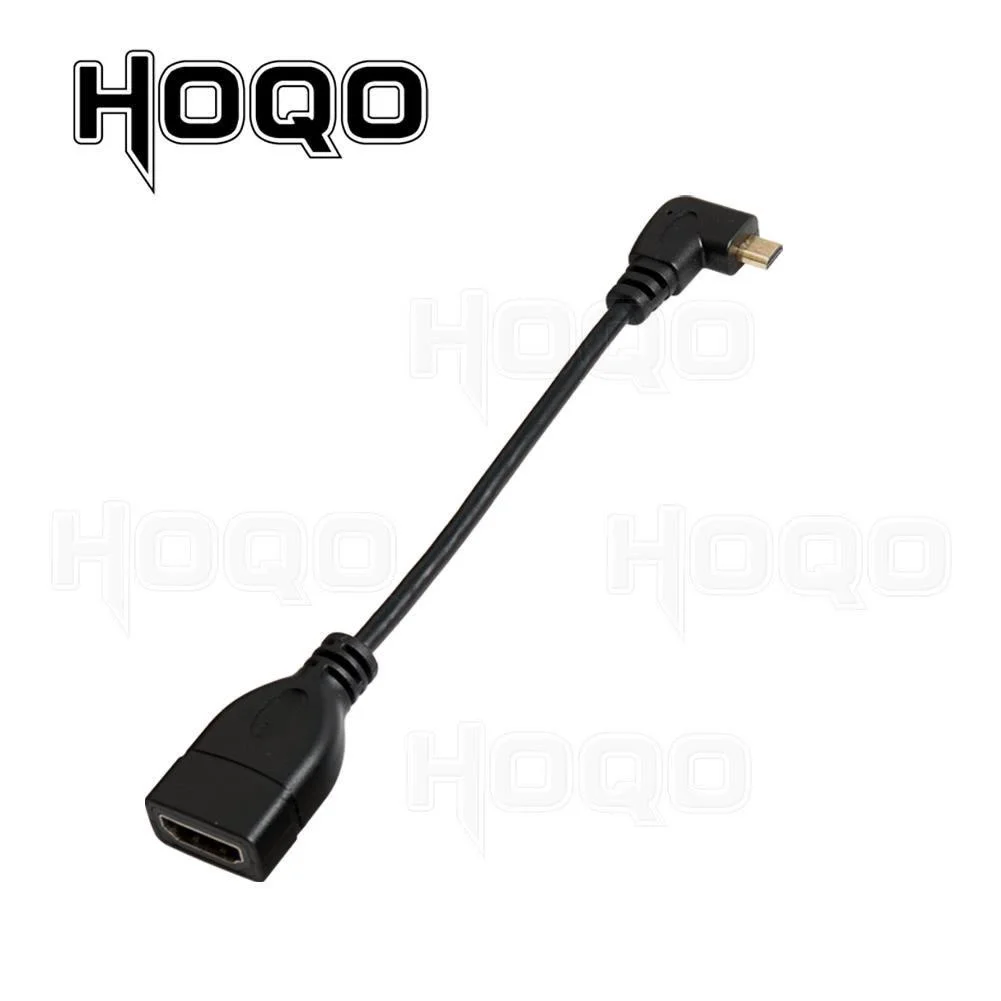 HDMI-compatible 90 Degree Micro HDMI Male to HDMI Female Adapter Cable Left Right Angle Micro Para Converter for Camera TV