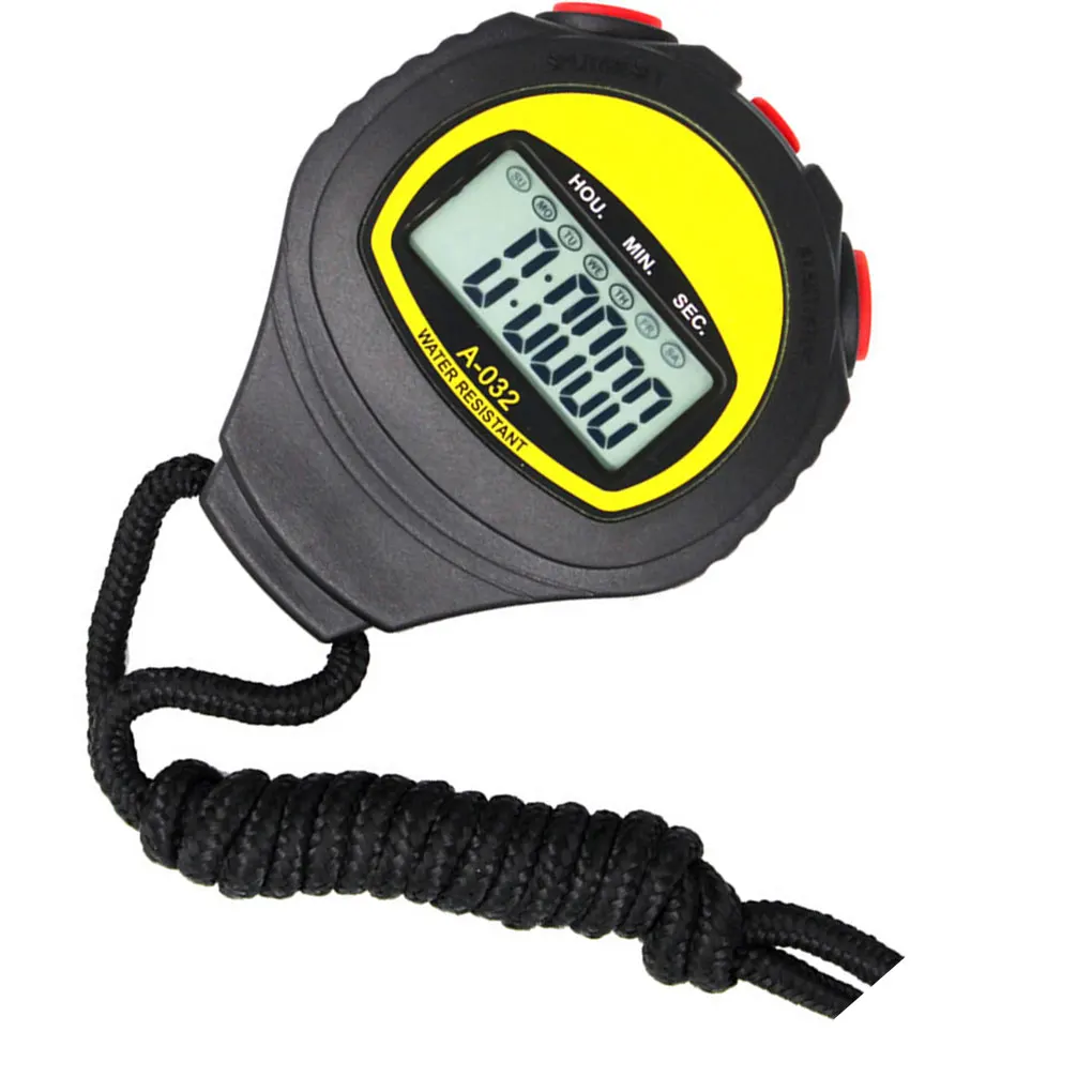 Large Display Electronic Stopwatch Professional Running Timer Sports Referee Coach Timer Water Resistant Running Stopwatch 3