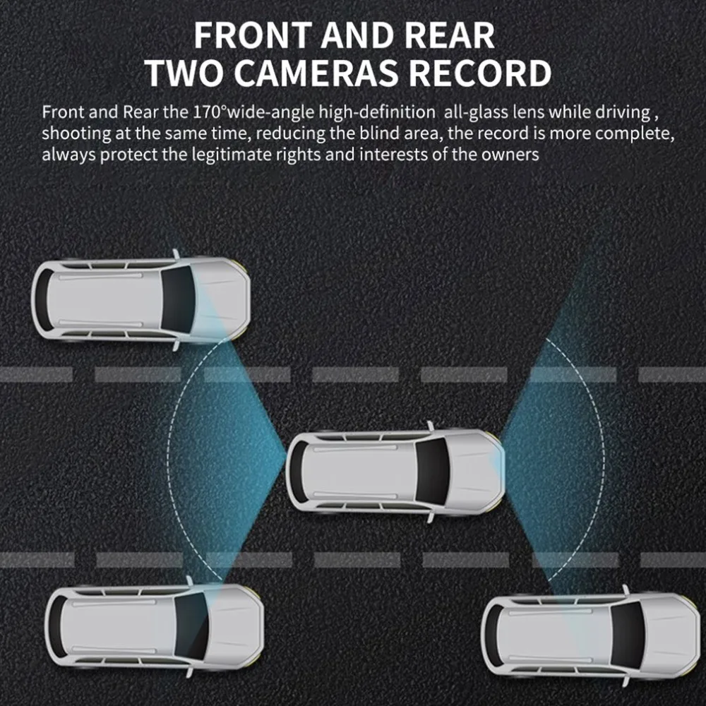 HD 1080P 3 дюйма Автомобильный регистратор для вождения автомобиля камера DVR EDR Dashcam с датчиком движения G система ADAS монитор парковки