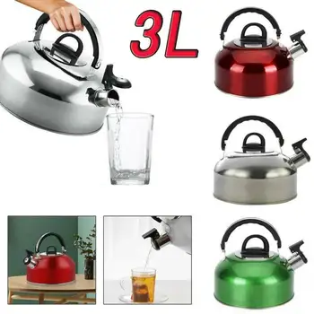 

3l Stainless Steel Whistling Kettle Household Outdoor Camping Water Bottle