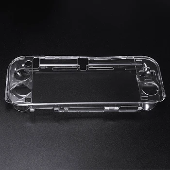 

Pohiks 1pc Transparent Shockproof Protective Case + Tempered Film Durable Console Handle Gamepad Shell For Nintend Switch Lite