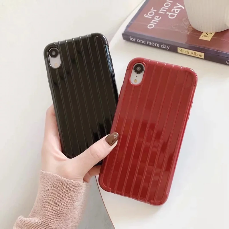 Чехол багажник для телефона iPhone 11 12 6 7 8 Plus X XR Xiaomi Mi Lite 9 CC9 CC9E A2 A3 Redmi K20 6A Note 5 Pro мягкий