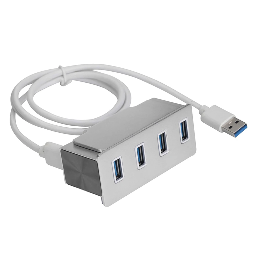 4 порта USB 3,0 клеммы для проводов-хаб на зажиме Алюминий 5 Гбит/с высокоскоростной usb-разветвитель для Windows XP Vista 7 8 и MAC с поддержкой USB