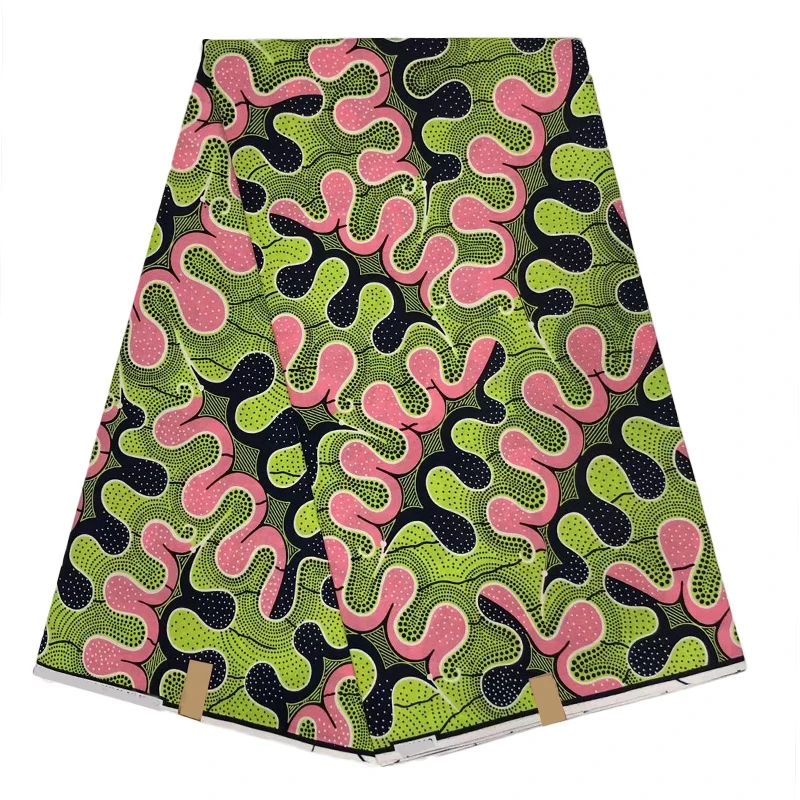 Miss L Рождество Ткань 6 ярдов/шт tissu африканская восковая печать хлопок HL19S111629