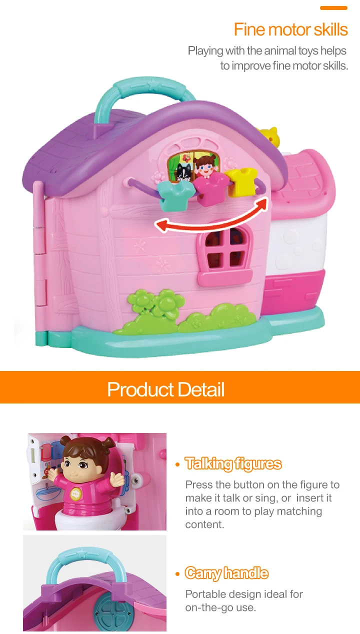 HOLA игрушки 3128B семья дом принцесса Кукольный дом Diy Вилла замок с мебели моделирование мечта для девочек Подарки