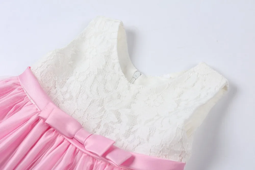 Baby Girls Princess Dress And Hairband 2Pcs Elegant Bow Toddler Girl 1 Years Birthday Party Lace Ball Gown Vestidos Kids Dresses (13)