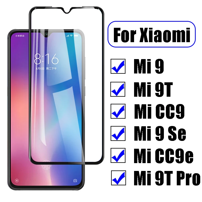 5D закаленное стекло на Xiaomi mi 9 SE Защитная пленка для экрана mi 9t pro стеклянная пленка для xiao mi cc 9 9e черное стекло