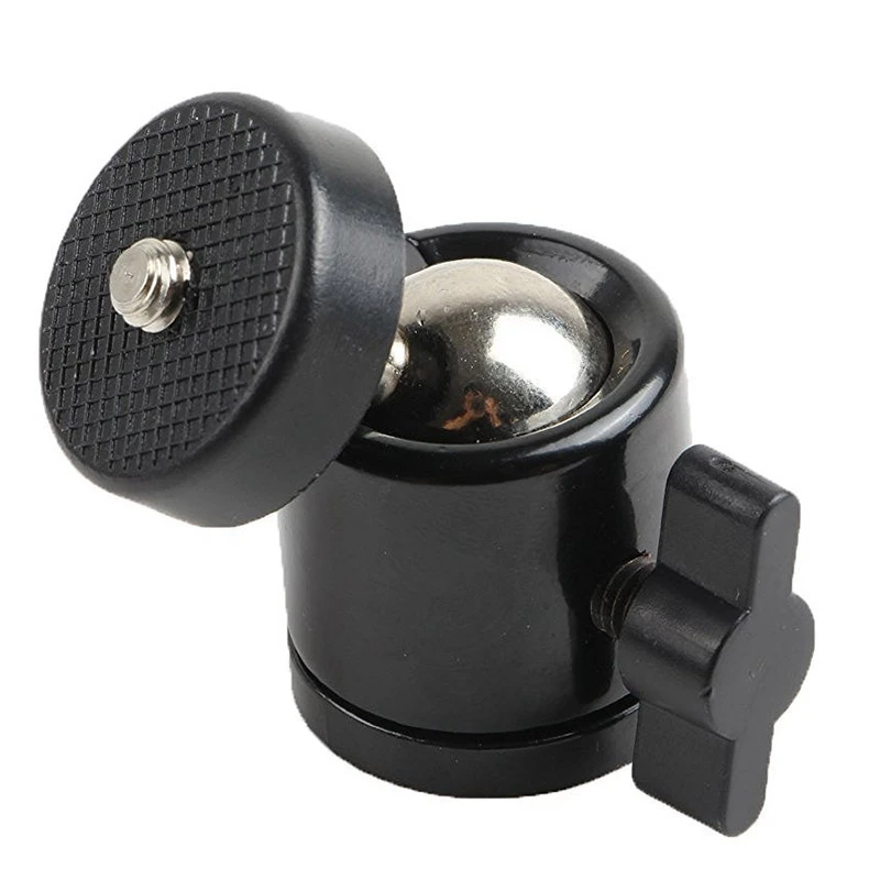 2 Pcs 1/4 Inch Mini Tripod Ball Head Bracket Holder Mount Ballhead for DSLR Camera& 2 Pcs 2 in 1 Connecting Converting Bridge A