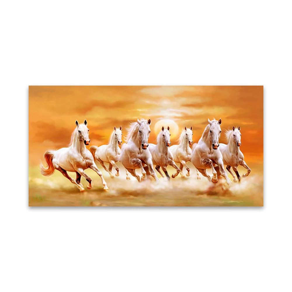 HDARTISAN настенная художественная живопись бегущие лошади Животные Печать на холсте плакаты настенные картины для гостиной без рамки