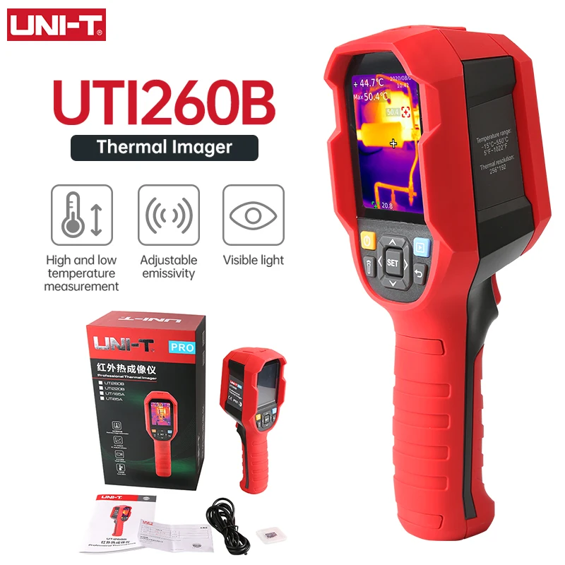 UNI-T UTi85A UTi260B Инфракрасный Тепловизор-15 ~ 550 °C промышленная тепловизионная камера