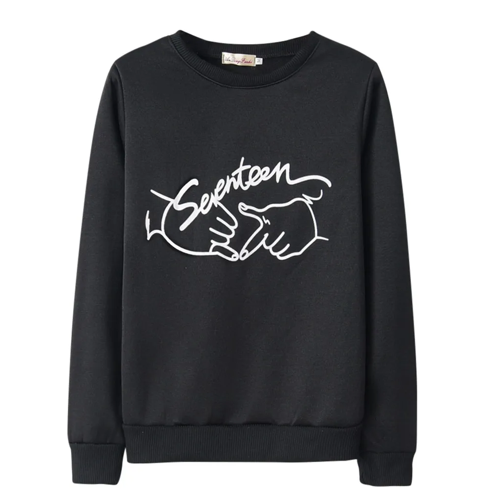 

Fashion Women Top Hand Printing Long Sleeve Sweatshirt Casual Loose Blouse Sweatshirt Girl Casual Clothes Hooded new #XT
