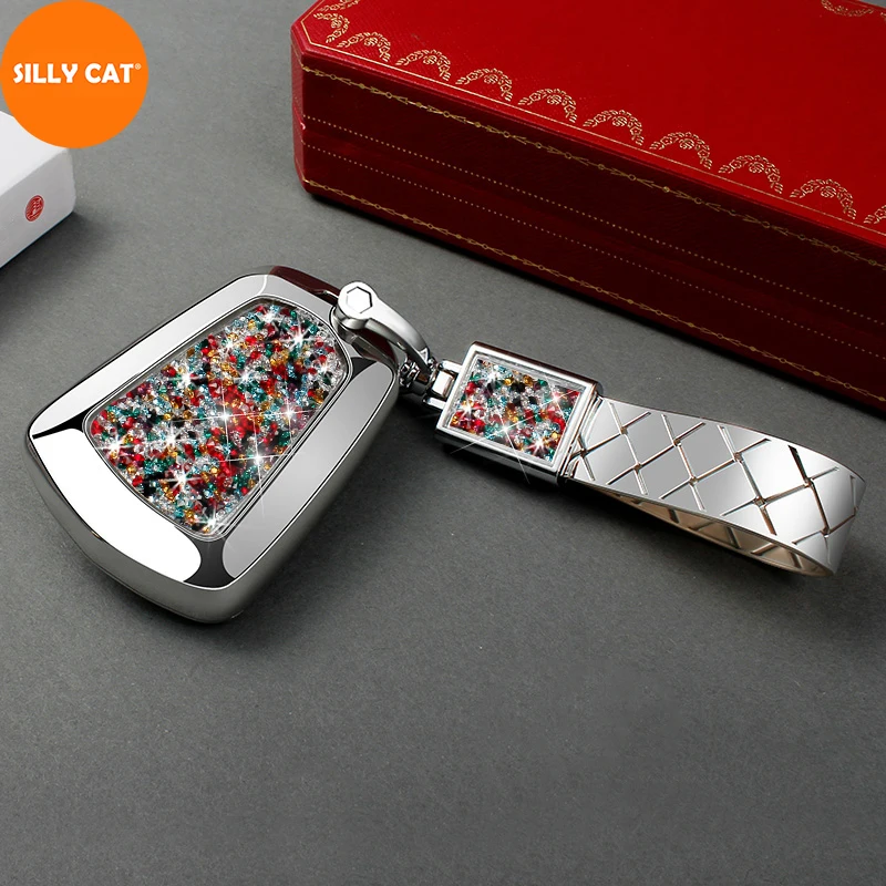 

Car Key Case Cover Fob Keychain Remote Protector Holder Suitable For Cadillac ATS XTS XT5 XT4 CT6 XT6 Key Case