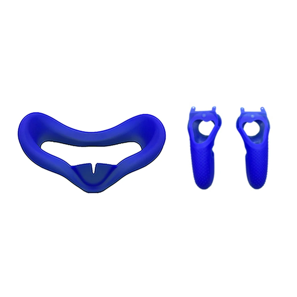 Blue Kit Маска для глаз комплект для Oculus Quest VR гарнитура анти-пот унисекс анти-утечка светильник блокирующий Мягкий силиконовый чехол для глаз - Цвет: Blue Kit
