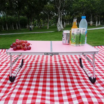 

Picnic Simple Folding Table Durable Portable Aluminium Alloy Table BBQ Hiking Park Camping Travel Outdoor Ultra-light Desk