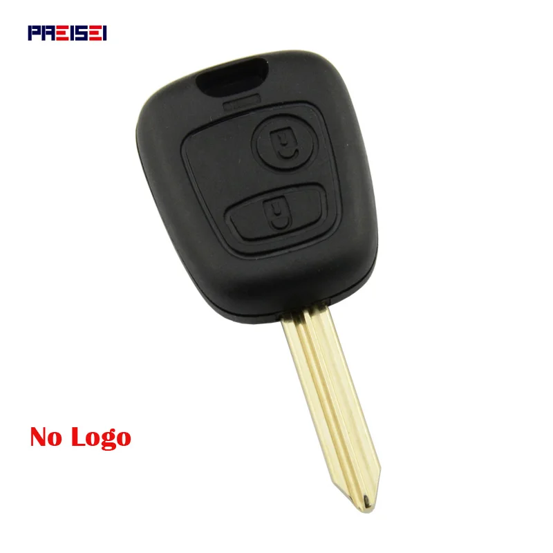 PREISEI 40 шт./лот 2 кнопки без логотипа автомобильный чехол для дистанционного ключа брелок для Citroen C1 C2 C3 Saxo Xsara Elysee Picasso Berlingo Auto
