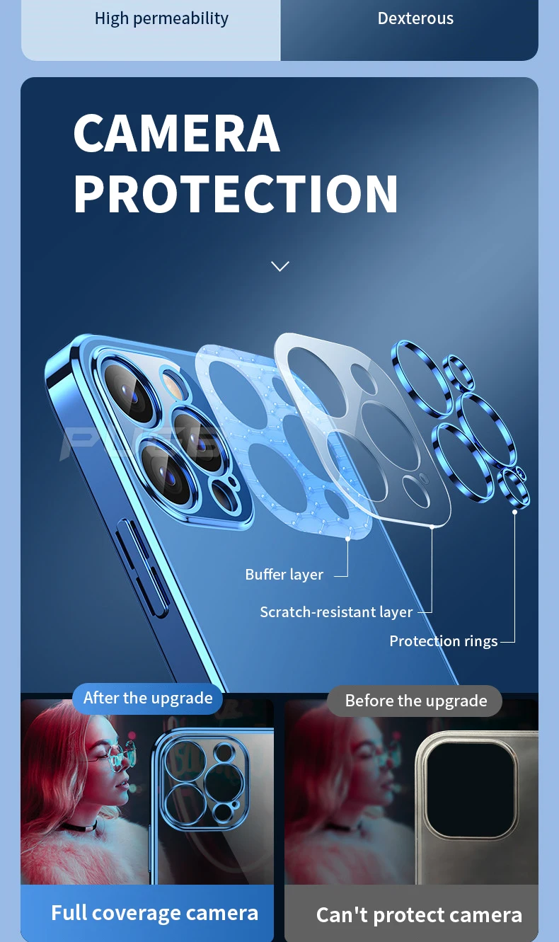 Luxury Plating soft Silicone Case for iphone 11 12 13 Pro Max mini XR X XS Shockproof Transparent Cover with Full Camera Protect Luxury Plating soft Silicone Case for iphone 11 12 13 Pro Max mini XR X XS Shockproof Transparent Cover with Full Camera Protect