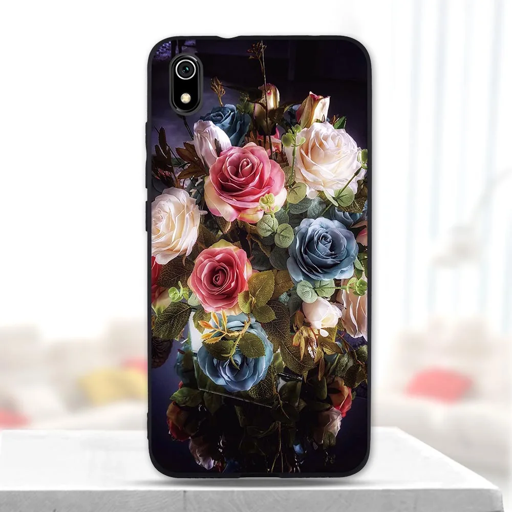 Silicone Case For Xiaomi Redmi 7a Cases Full Protection Soft Tpu Back Cover On Redmi 7 5