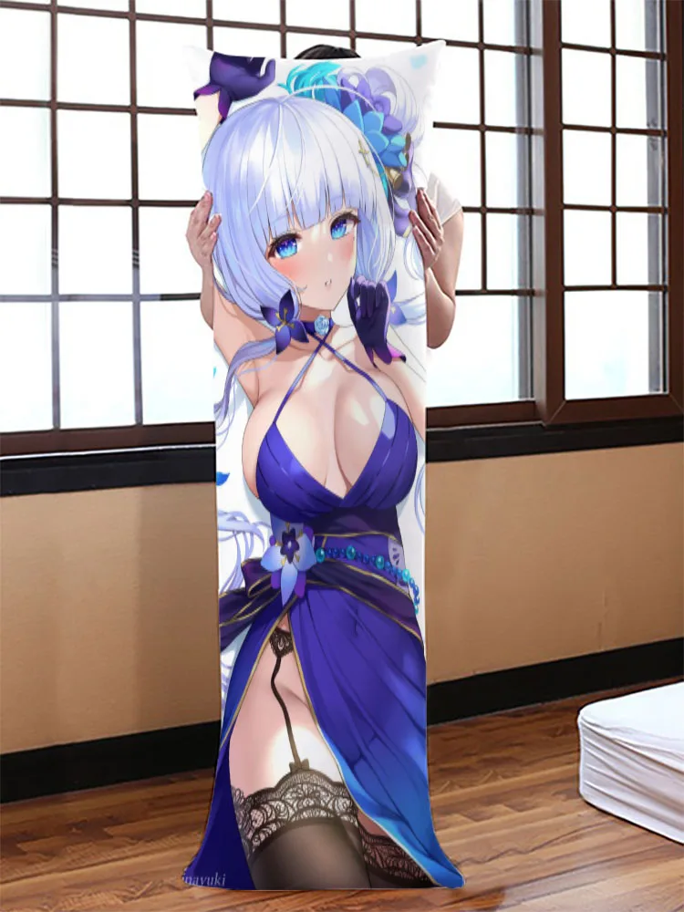 Azur Lane Dakimakura тела подушку Чехол Genshin воздействия Diluc декоративное покрытие 150x50 см