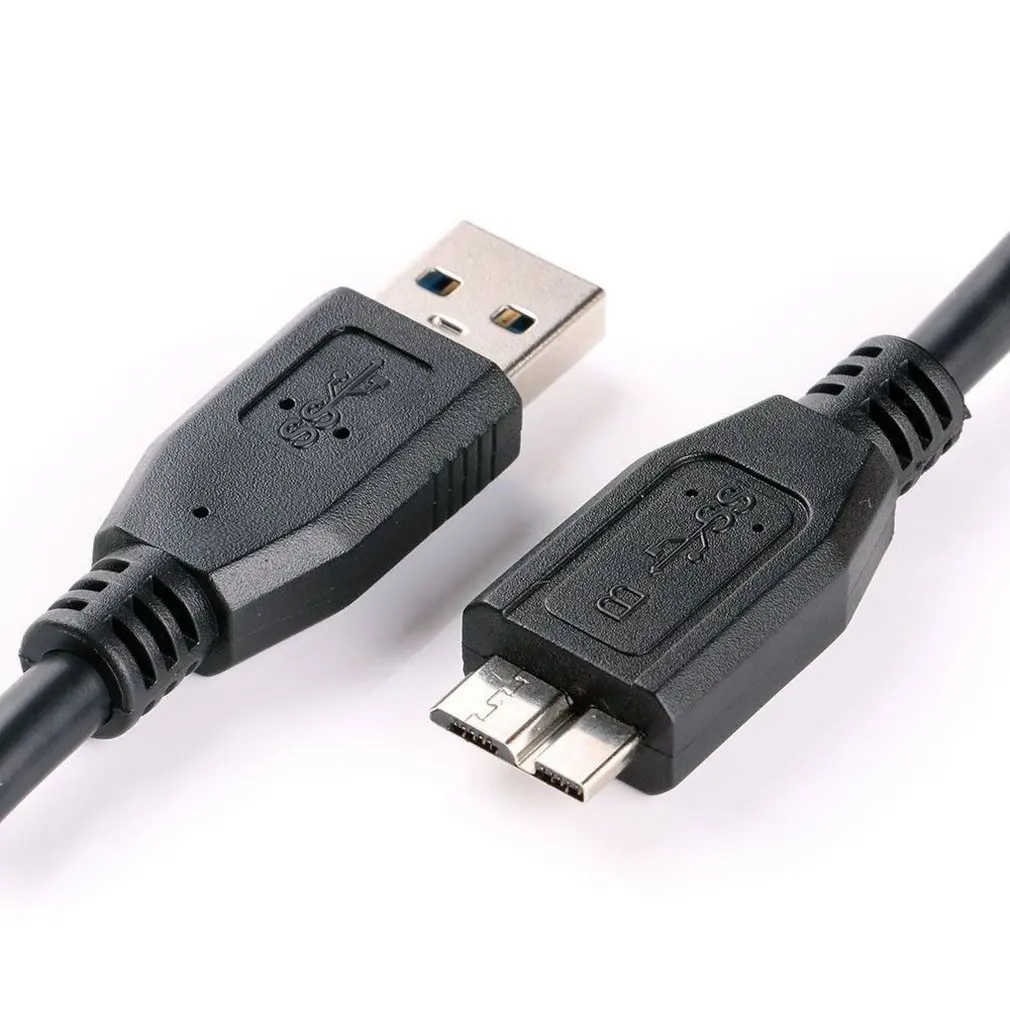 1 шт. высокоскоростной Micro USB3.0 кабель USB3.0 Тип A к Micro B шнур для samsung S5 жесткий диск черный