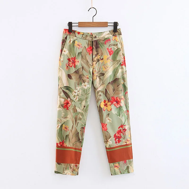 2019 новый весенний красный блейзер с цветочным принтом и зелеными листьями