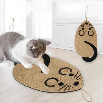 

Cat Anti Scratching Post Mat For Cats Natural Sisal Furniture Foot Chair Protector Pad Climbing Tree Cat Scratch Pad Board #3