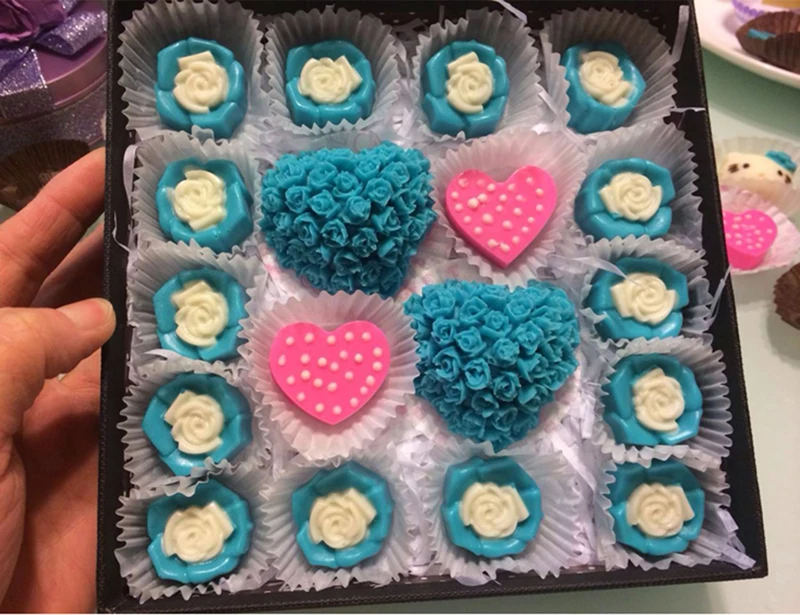 Silicone Soap Molds Lovely Heart Silicone Soap Mold Flower Rose Diy Form Foadant Soap Making 3d Handmade Decorating Cake Mould Tools