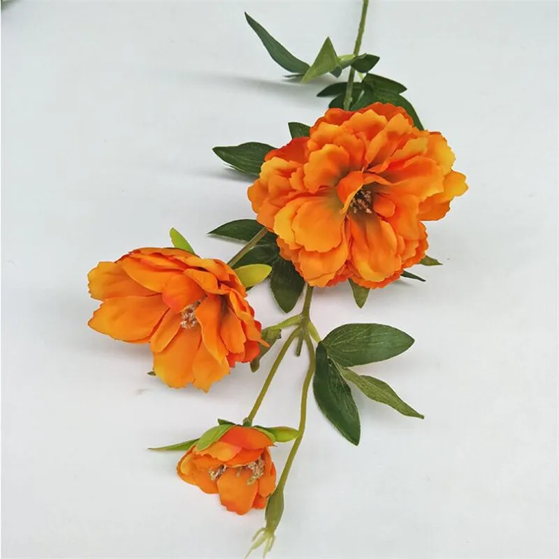 10P поддельный длинный стебель Platycodon Grandiflorus 32,2" длина имитация рододендрона для дома Свадебные Декоративные искусственные цветы