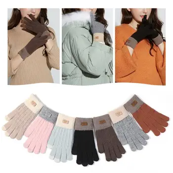 

New Knitted Touch Screen Gloves for Women Autumn and Winter Travel Warm Glove