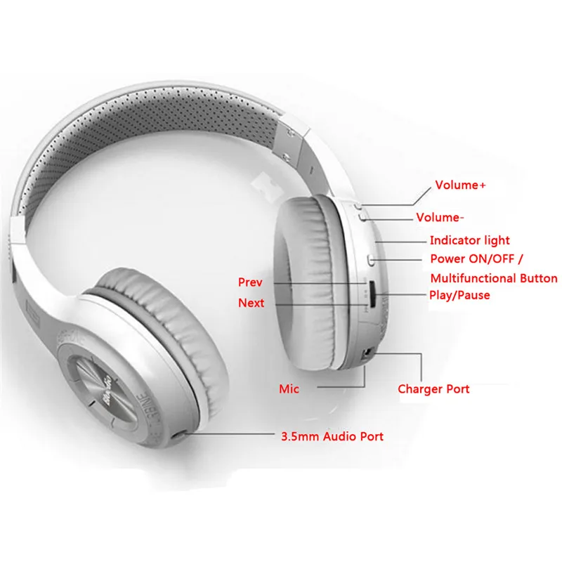 Bluetooth 4,1, динамическая гарнитура, беспроводной S порт, s наушники, ANC, активный шум, стерео гарнитура, поддержка 3,5 мм, вставной порт, usb зарядка