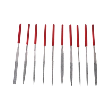 

140mm Needle Files Carving Jeweler Diamond Metal Glass Stone Craft Tool 10pcs
