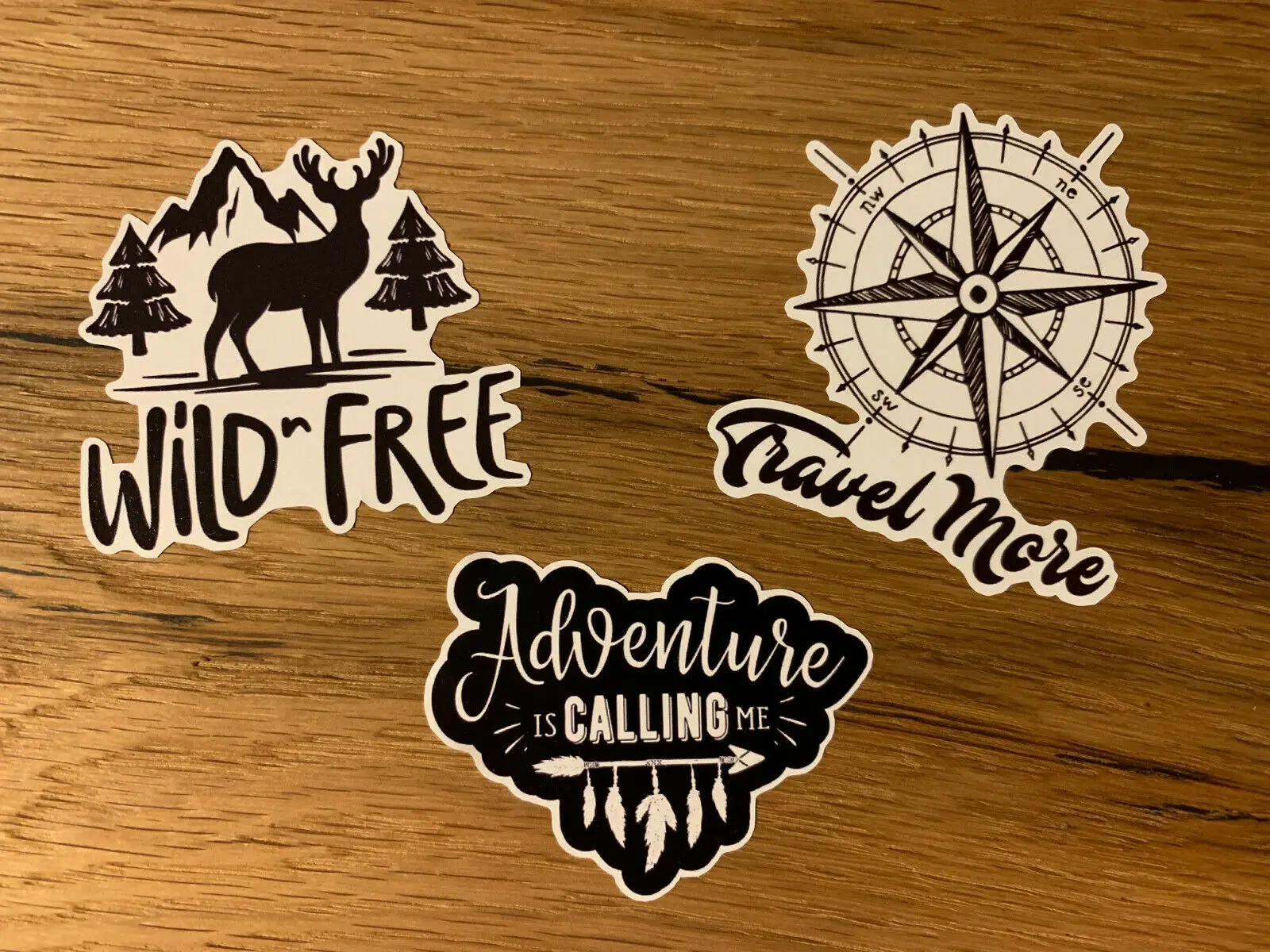 

3x Travel Stickers Adventure Backpacker Work Travel Travel Vacation 4x4 World # 634
