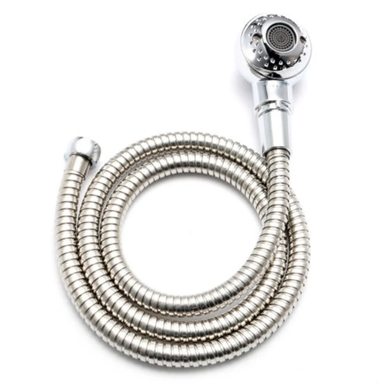 120cm Zinc Alloy Hand Held Shower Head Set With Hose Home Salon shower faucet