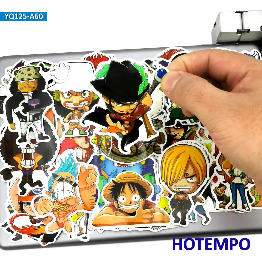 60 шт. японский аниме one piece Луффи Зоро Нами и Чоппер ТВ мультфильм наклейки детский, для мобильного телефона ноутбука багаж чехол комические наклейки