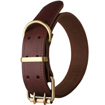 

Luxury Leather Dog Collar Pet Accessories Leather Dog Collar Real Leather Collar for Dog