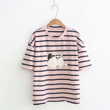 

cotton short sleeve print women t-shirt casual o-neck women t shirt summer tshirt