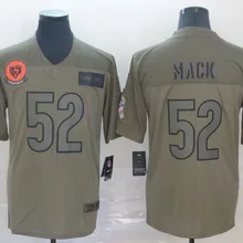 Все сшитые Чикаго Новые Качество Мужские медведи 52 Khalil Mack Джерси