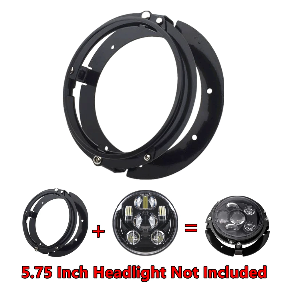 

Motorcycle 5 3/4" 5.75 Inch Mounting Bracket Ring for 5.75" Round LED Headlights